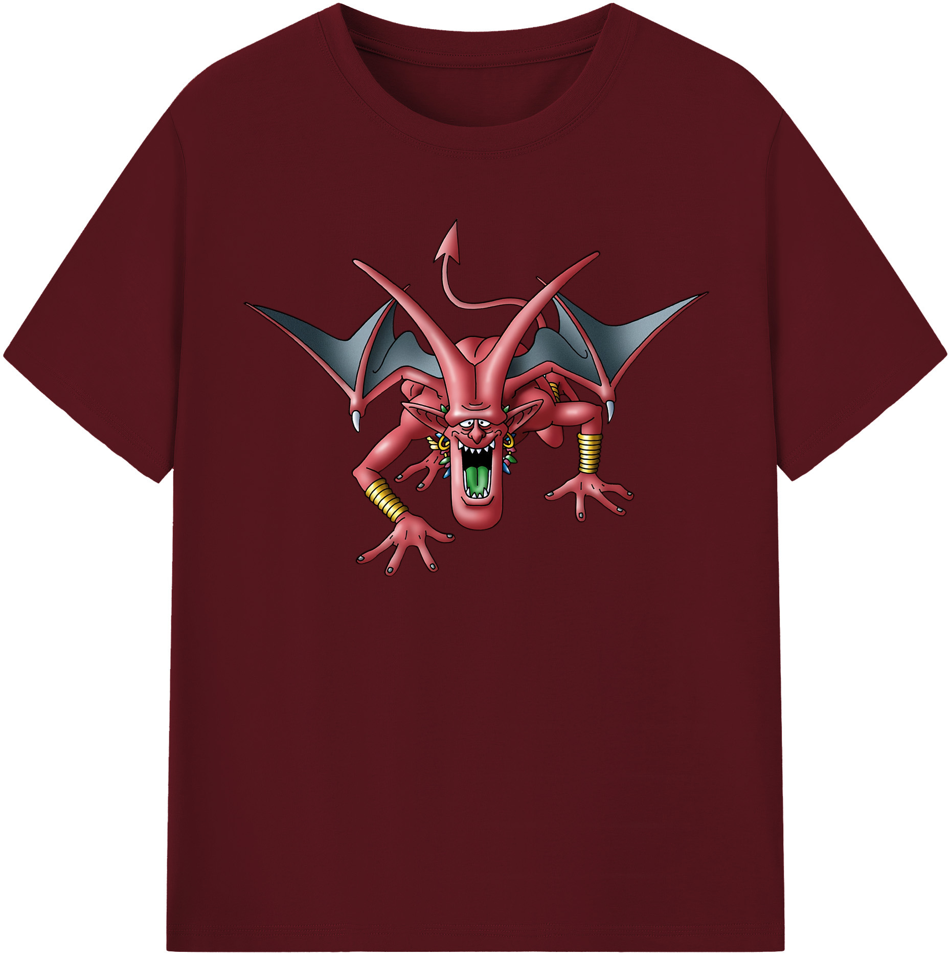 （画像用） ドラゴンクエスト Doragon Kuesuto Dragon Quest 綿100％半袖Tシャツ（フロントプリント）